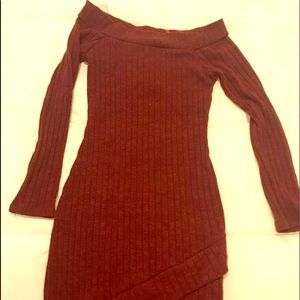BNWOT Charlotte Russe Sweater Dress Maroon